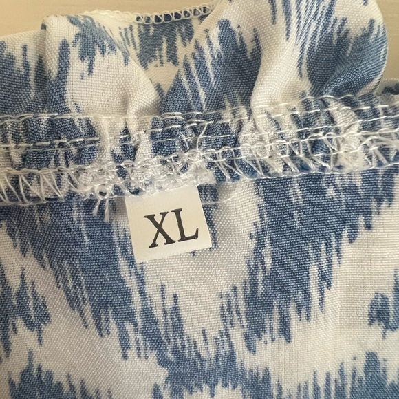 SHEIN Blue Patterned Women's Dress US12 - Picture 2 of 4